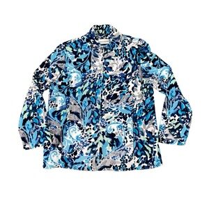 Woman’s Alfred Dunner terrycloth track jacket size 14